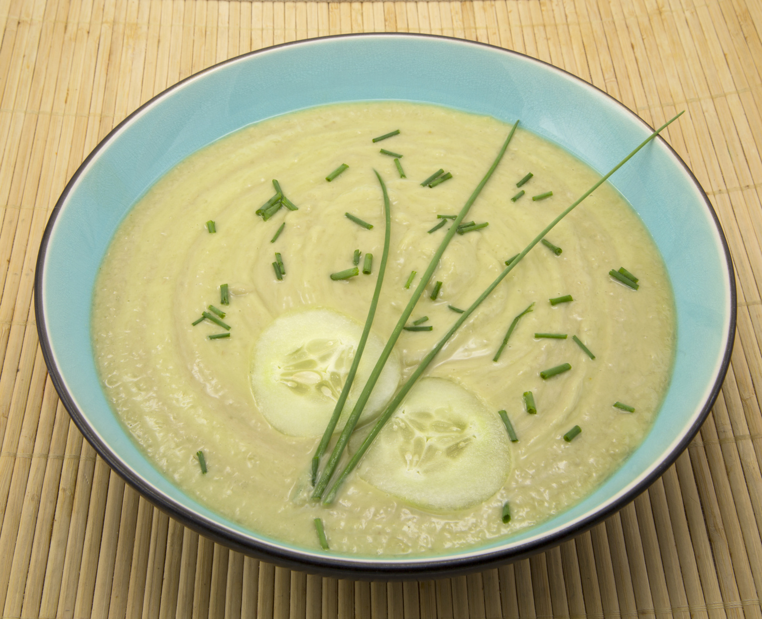 Cucumber and avocado soup